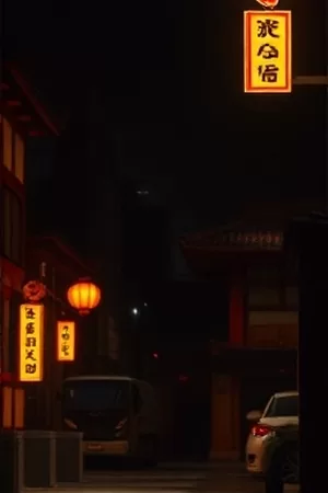 科幻动画《星轨修复师》竖版封面，轨道残骸中的卫星舱体