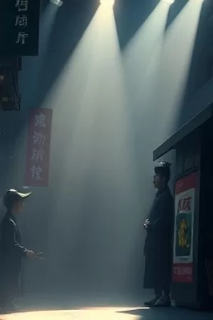 乡村短剧《山风带信来》竖版封面，山道旁被风翻动的信纸